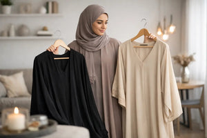Abaya für Besuch zuhause stilvoll auswählen