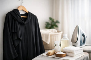 Abaya pflegen ohne Glanzverlust