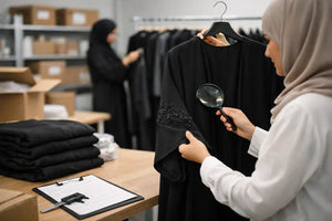 Abaya Qualitätskontrolle vor Versand erklärt