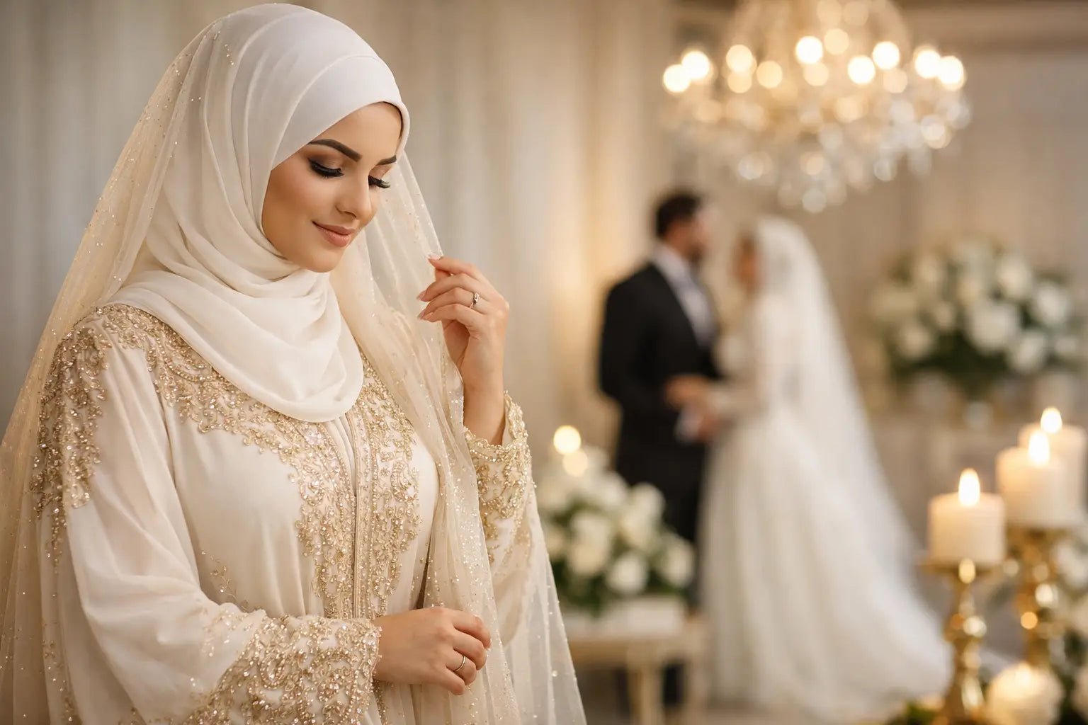 Festliche Abaya Hochzeit stilvoll wählen