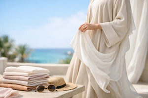 Welcher Stoff für Sommerabaya? Elegant & luftig