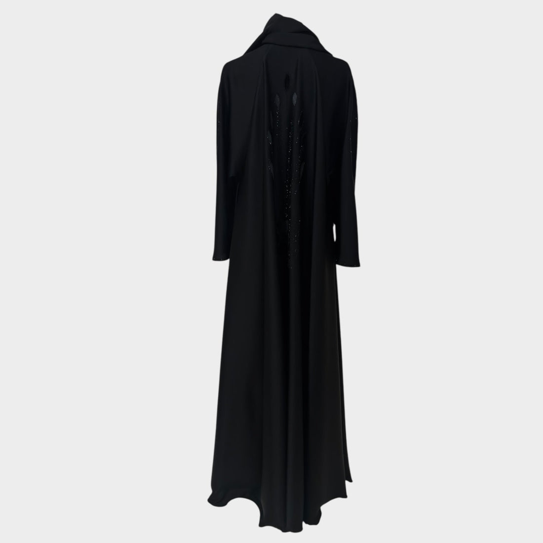 Elegante Abaya in Schwarz mit filigraner Stickerei - Abaya Couture