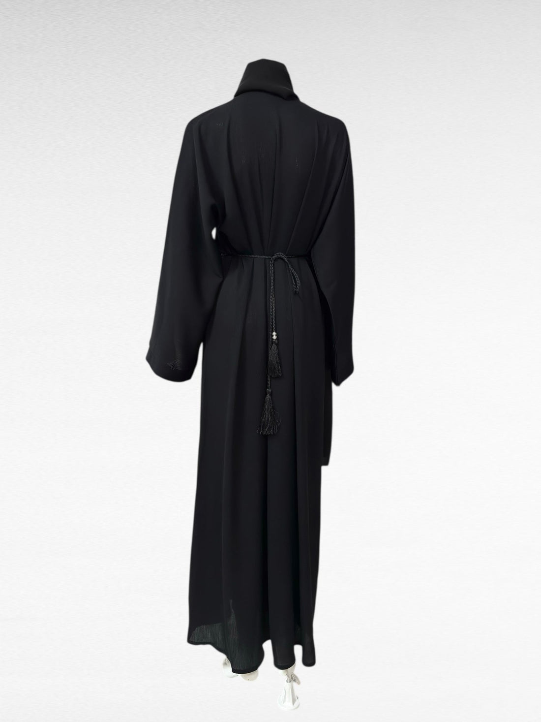 Elegante Abaya in Schwarz mit kunstvollen Details - Abaya Couture